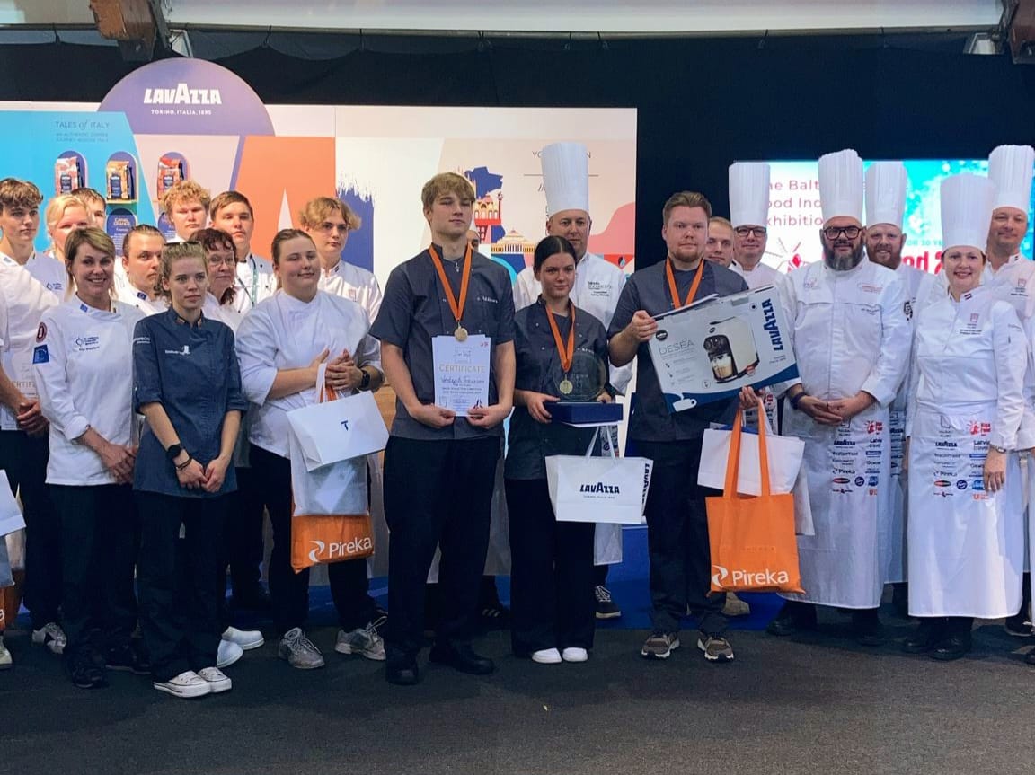 Ventspils Technical School Teamが国際展示会「Riga Food 2025」マスタリーコンペティション「ゼロ廃棄物チャレンジ」でゴールドを獲得します