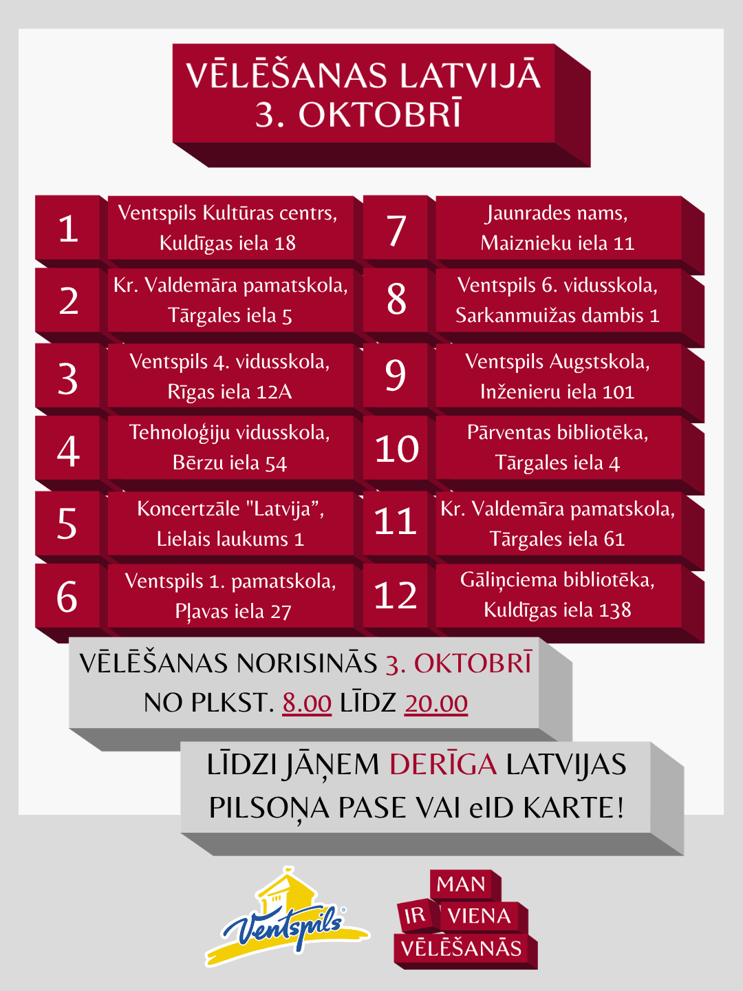 Velesanas Ventspils iecirkni