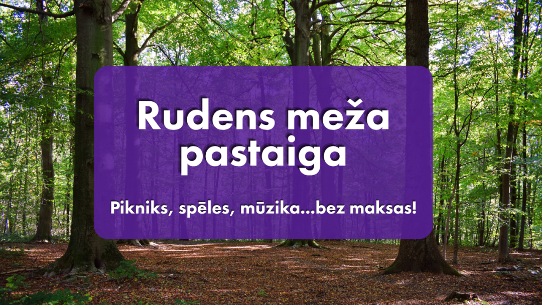 Rudens meža pastaiga ar pikniku un mūziku bez maksas.